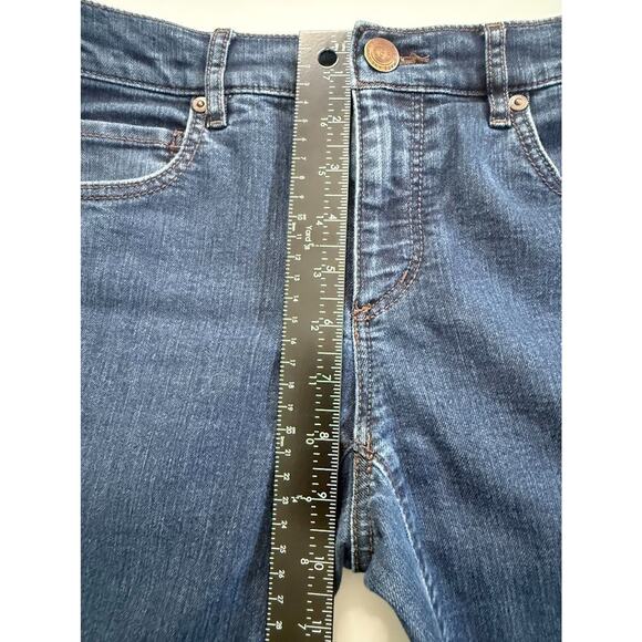 Loft Jeans Womens 26/2 Modern Straight Medium Wash Denim Blue Pants Stretch - Picture 10 of 13